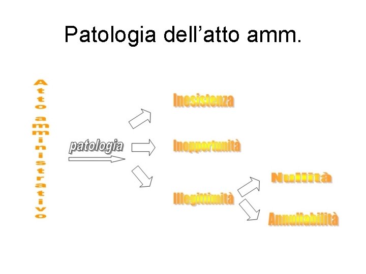 Patologia dell’atto amm. 