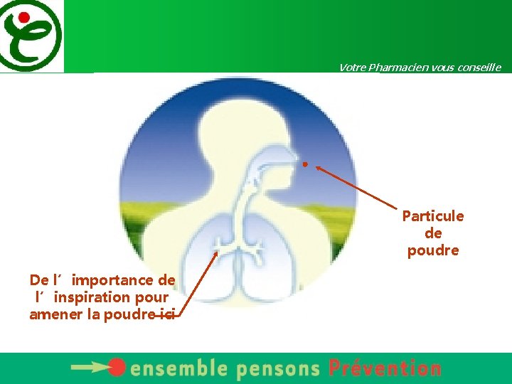 Votre Pharmacien vous conseille Particule de poudre De l’importance de l’inspiration pour amener la