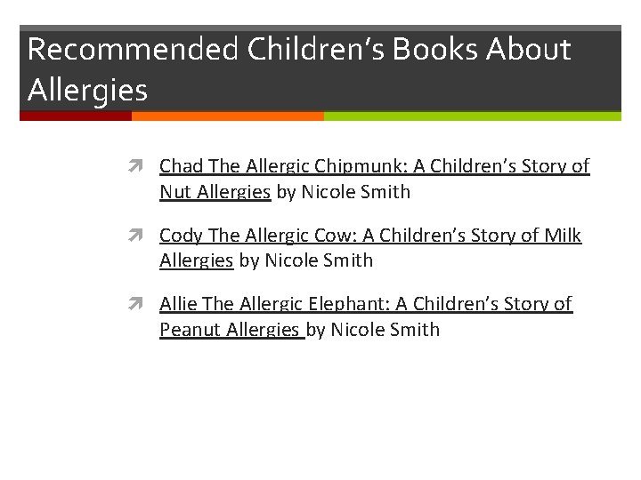 Recommended Children’s Books About Allergies Chad The Allergic Chipmunk: A Children’s Story of Nut