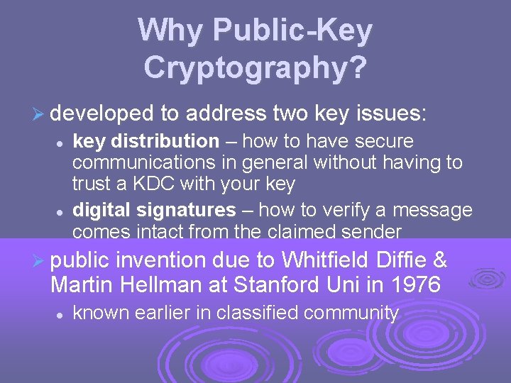 Cryptography and Network Security Chapter 9 Fifth Edition