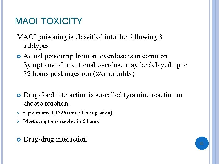 1 Antidepressants Poisoning Tcas Ssris Maois 2 Dr