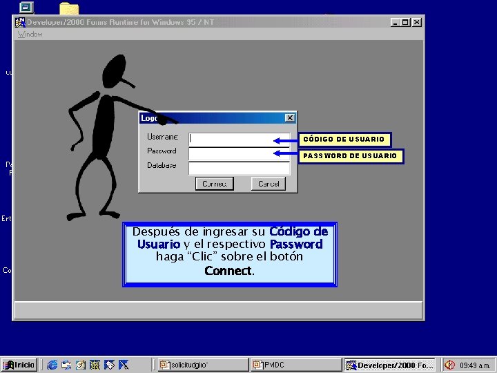 CÓDIGO DE USUARIO PASSWORD DE USUARIO Después de ingresar su Código de Usuario y CÓDIGO DE USUARIO PASSWORD DE USUARIO Después de ingresar su Código de Usuario y