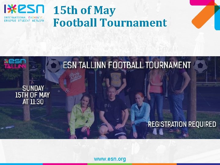 15 th of May Football Tournament www. esn. org 