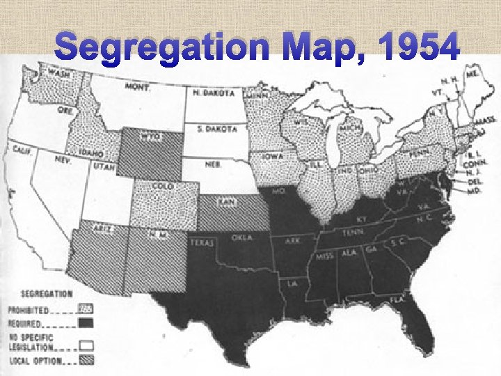 Segregation Map, 1954 