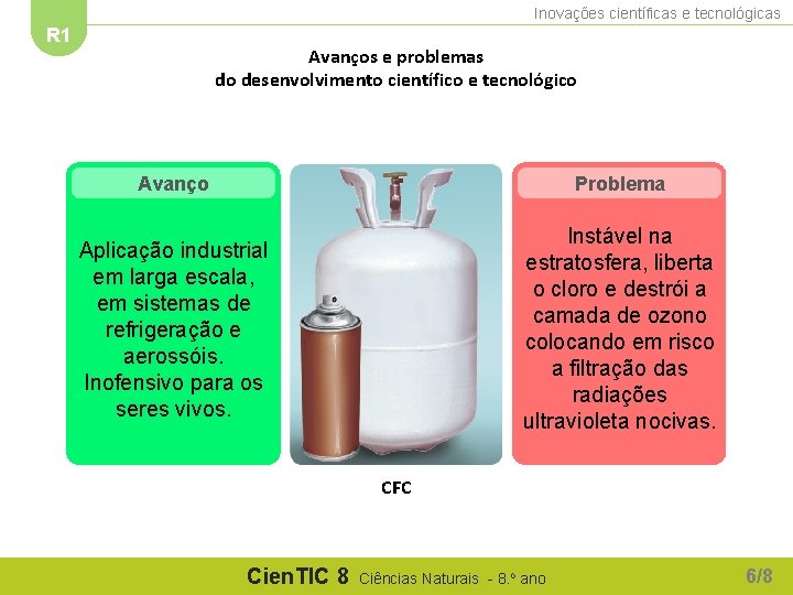 Inovações científicas e tecnológicas R 1 Avanços e problemas do desenvolvimento científico e tecnológico