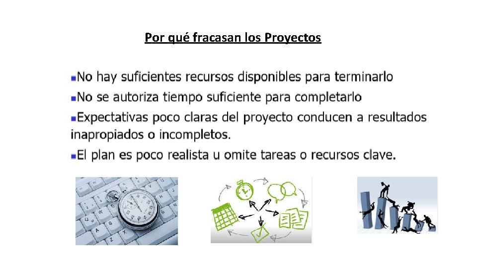 Por qué fracasan los Proyectos 