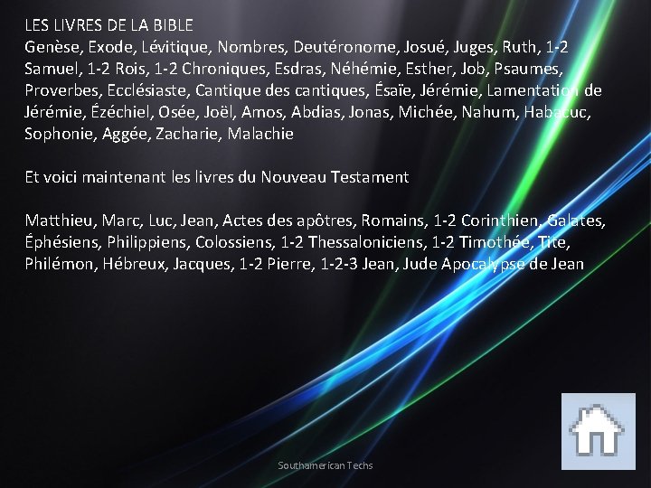 LES LIVRES DE LA BIBLE Genèse, Exode, Lévitique, Nombres, Deutéronome, Josué, Juges, Ruth, 1