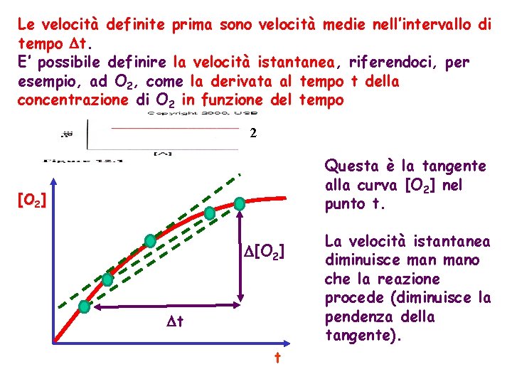 Le velocità definite prima sono velocità medie nell’intervallo di tempo t. E’ possibile definire