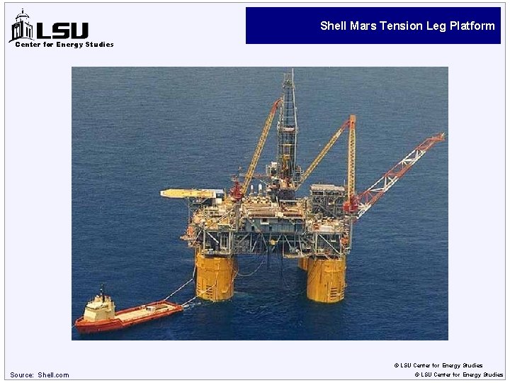 Shell Mars Tension Leg Platform Center for Energy Studies © LSU Center for Energy