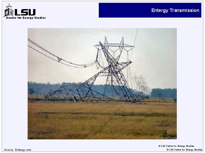 Entergy Transmission Center for Energy Studies © LSU Center for Energy Studies Source: Entergy.