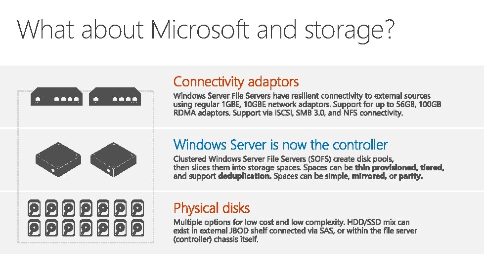 What about Microsoft and storage? 