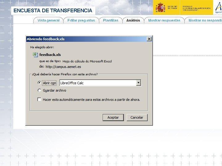 ENCUESTA DE TRANSFERENCIA 