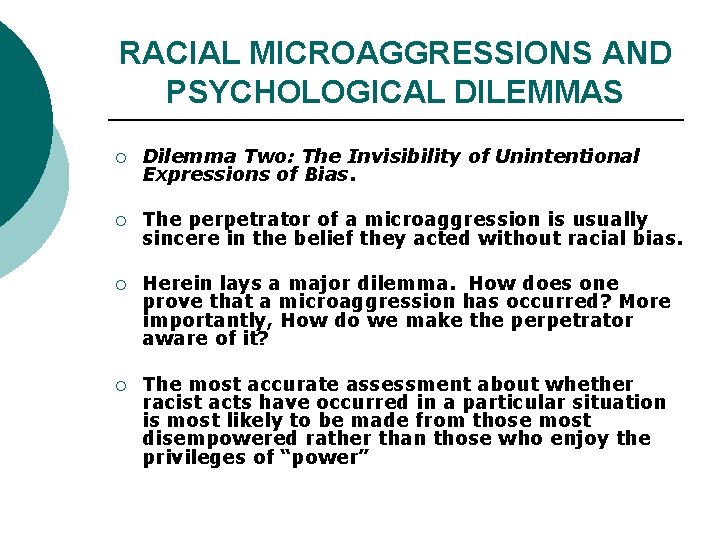 Microaggressions in Everyday Life Making the Invisible Visible
