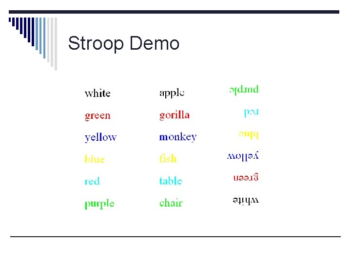 Stroop Demo 