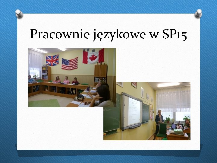 Pracownie językowe w SP 15 