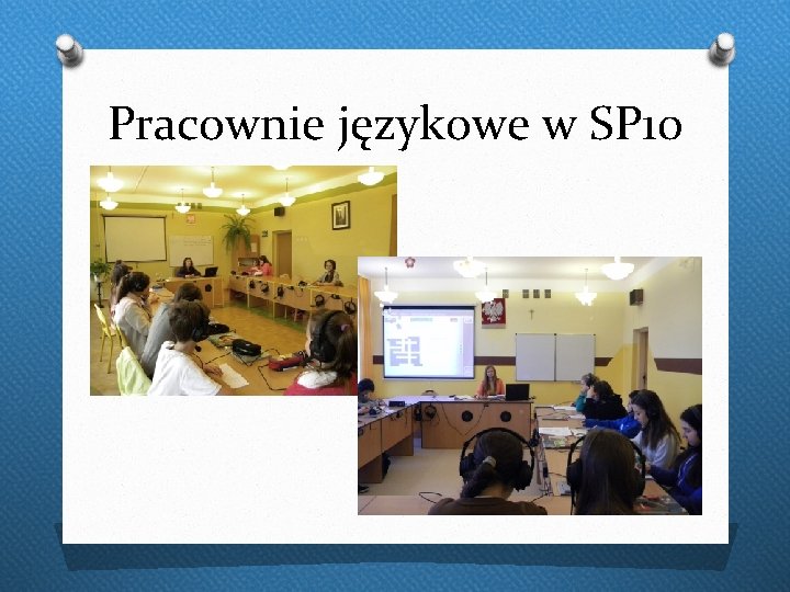 Pracownie językowe w SP 10 