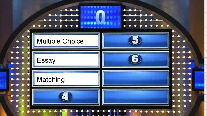 10 Multiple Choice Essay Matching 