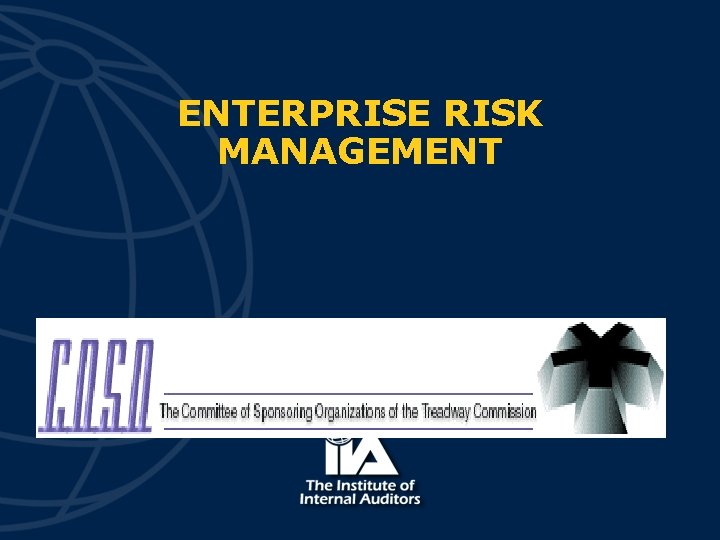 ENTERPRISE RISK MANAGEMENT 