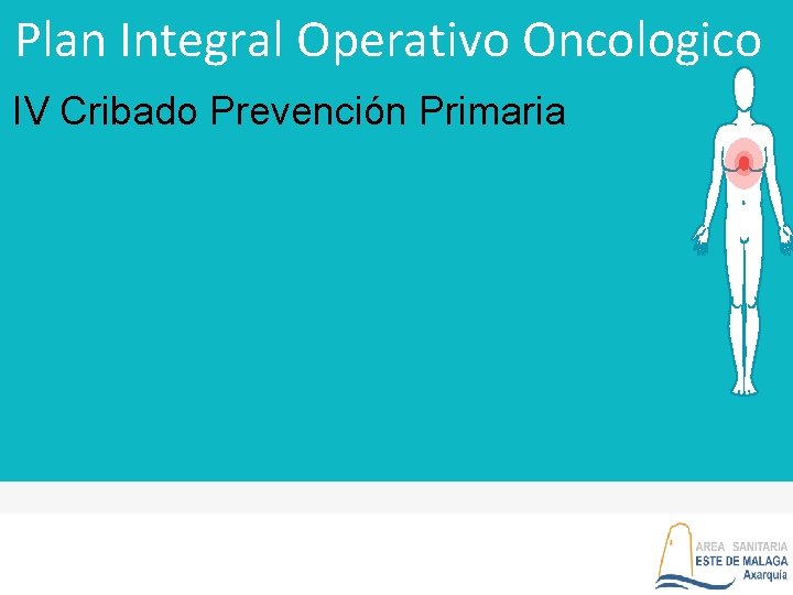 Plan Integral Operativo Oncologico IV Cribado Prevención Primaria 