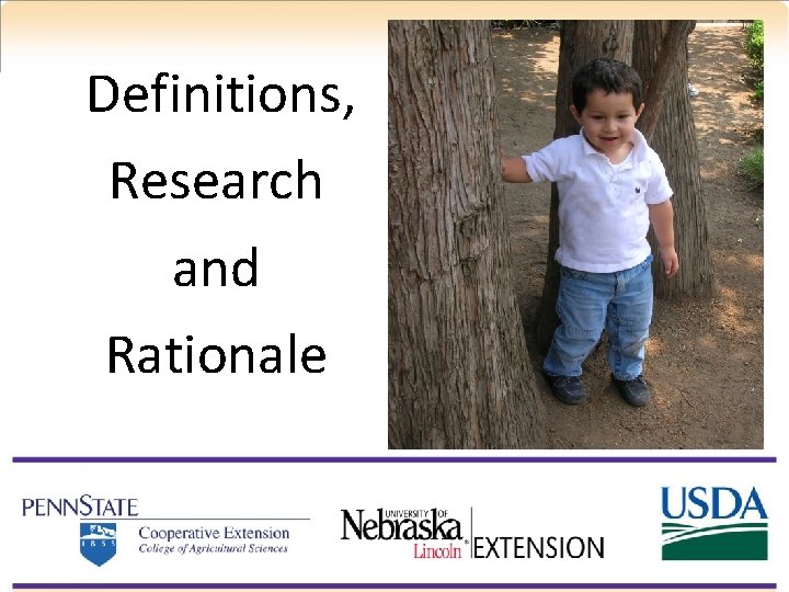 Definitions, Research and Rationale 6 