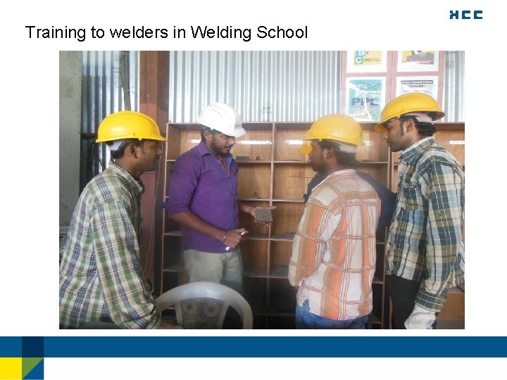 Training to welders in Welding School 