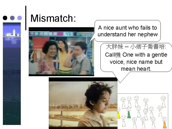 Mismatch: A nice aunt who fails to understand her nephew ¢ 大胖妹 -- 小痞子喬書培: Mismatch: A nice aunt who fails to understand her nephew ¢ 大胖妹 -- 小痞子喬書培: