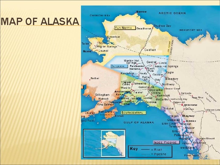 MAP OF ALASKA 