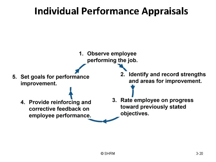 Individual Performance Appraisals © SHRM 3 -20 
