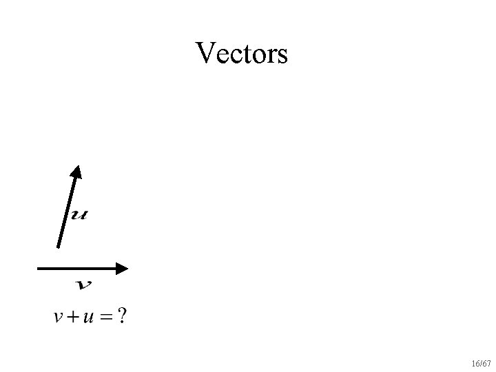 Vectors 16/67 