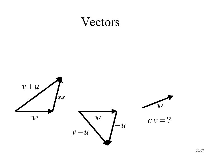 Vectors 20/67 