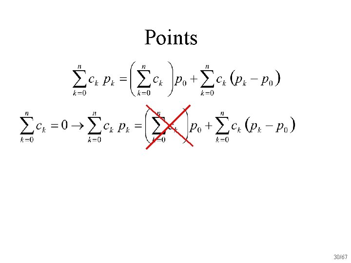 Points 30/67 