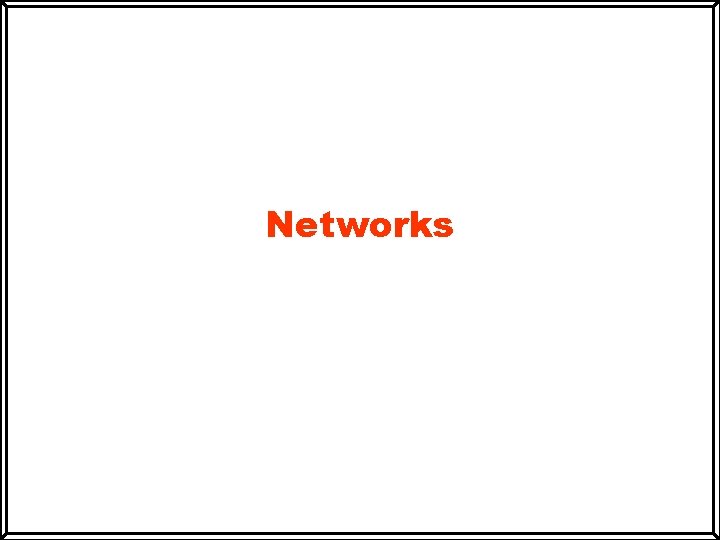 Networks 