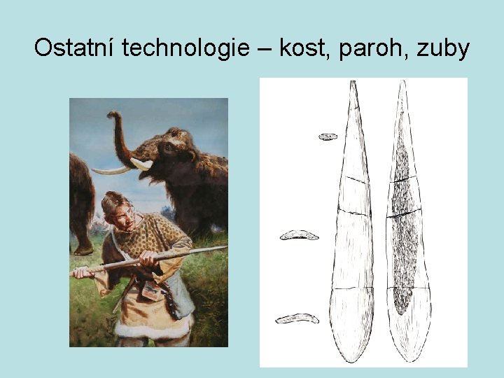 Ostatní technologie – kost, paroh, zuby 