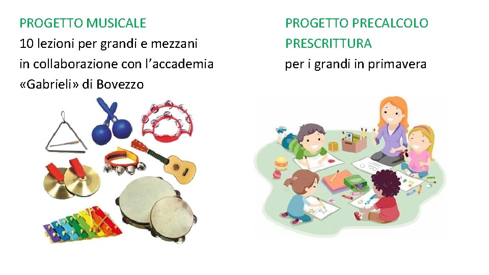 PROGETTO MUSICALE 10 lezioni per grandi e mezzani in collaborazione con l’accademia «Gabrieli» di