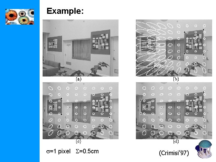 Example: s=1 pixel S=0. 5 cm (Crimisi’ 97) Example: s=1 pixel S=0. 5 cm (Crimisi’ 97)