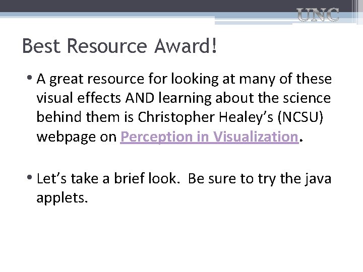 Best Resource Award! • A great resource for looking at many of these visual