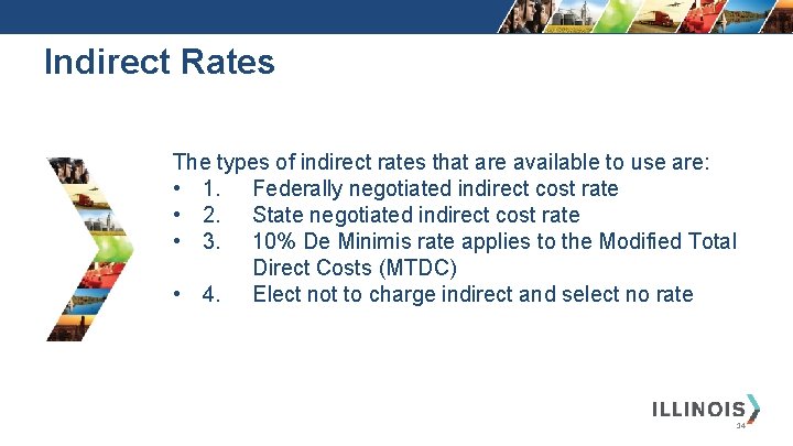 Indirect Rates The types of indirect rates that are available to use are: •