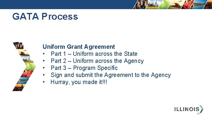 GATA Process Uniform Grant Agreement • Part 1 – Uniform across the State •