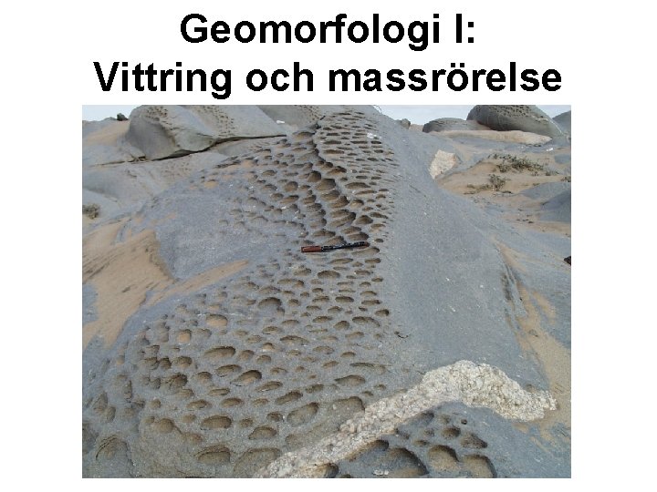 Geomorfologi I: Vittring och massrörelse 