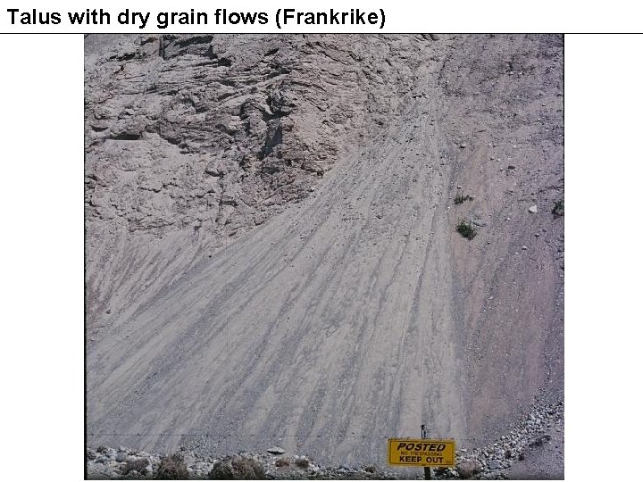 Talus with dry grain flows (Frankrike) 