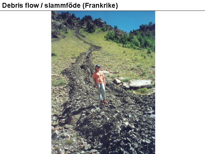 Debris flow / slammföde (Frankrike) 