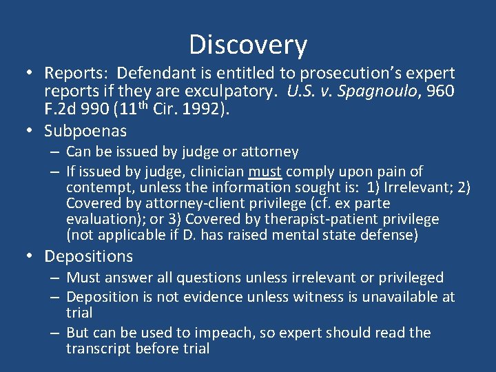 Discovery • Reports: Defendant is entitled to prosecution’s expert reports if they are exculpatory.