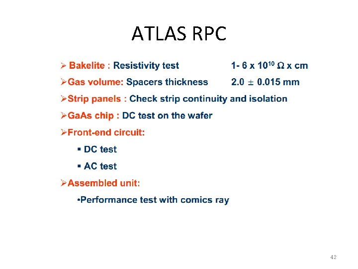 ATLAS RPC 42 