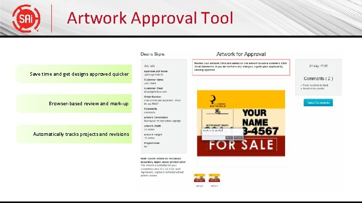 Artwork Approval Tool Save time and get designs approved quicker Browser-based review and mark-up