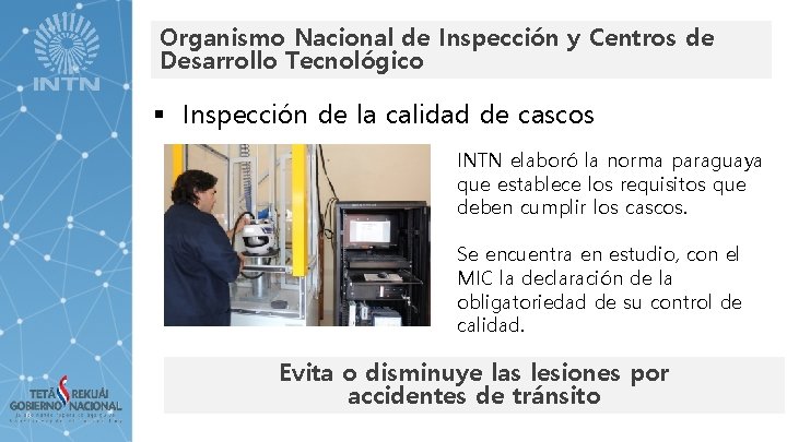 Organismo Nacional de Inspección y Centros de Desarrollo Tecnológico § Inspección de la calidad