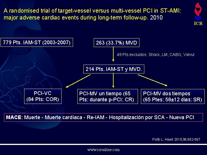 A randomised trial of target-vessel versus multi-vessel PCI in ST-AMI: major adverse cardiac events