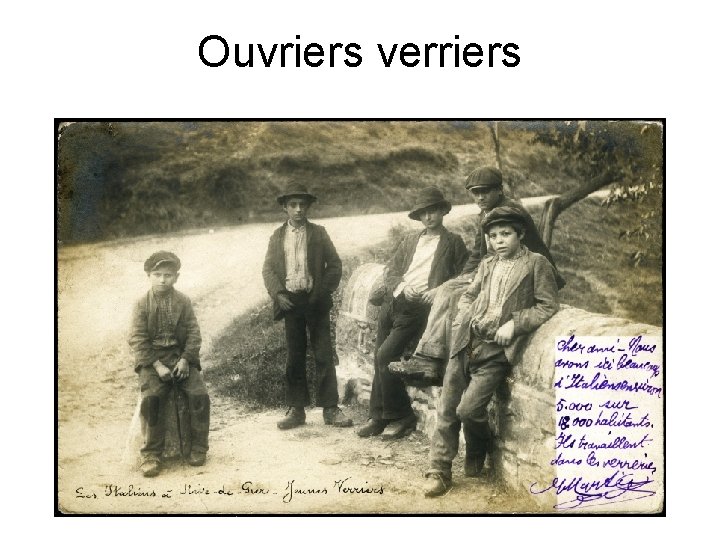 Ouvriers verriers 