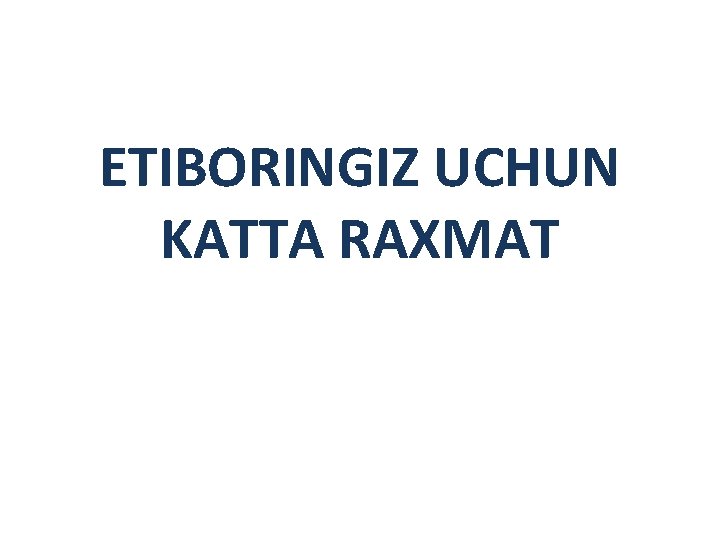 ETIBORINGIZ UCHUN KATTA RAXMAT 
