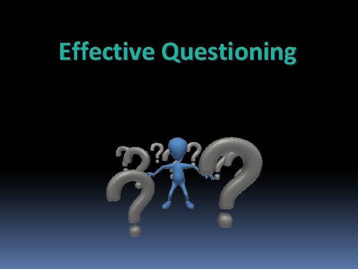 Effective Questioning 