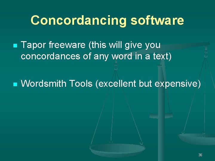 Concordancing software n Tapor freeware (this will give you concordances of any word in Concordancing software n Tapor freeware (this will give you concordances of any word in